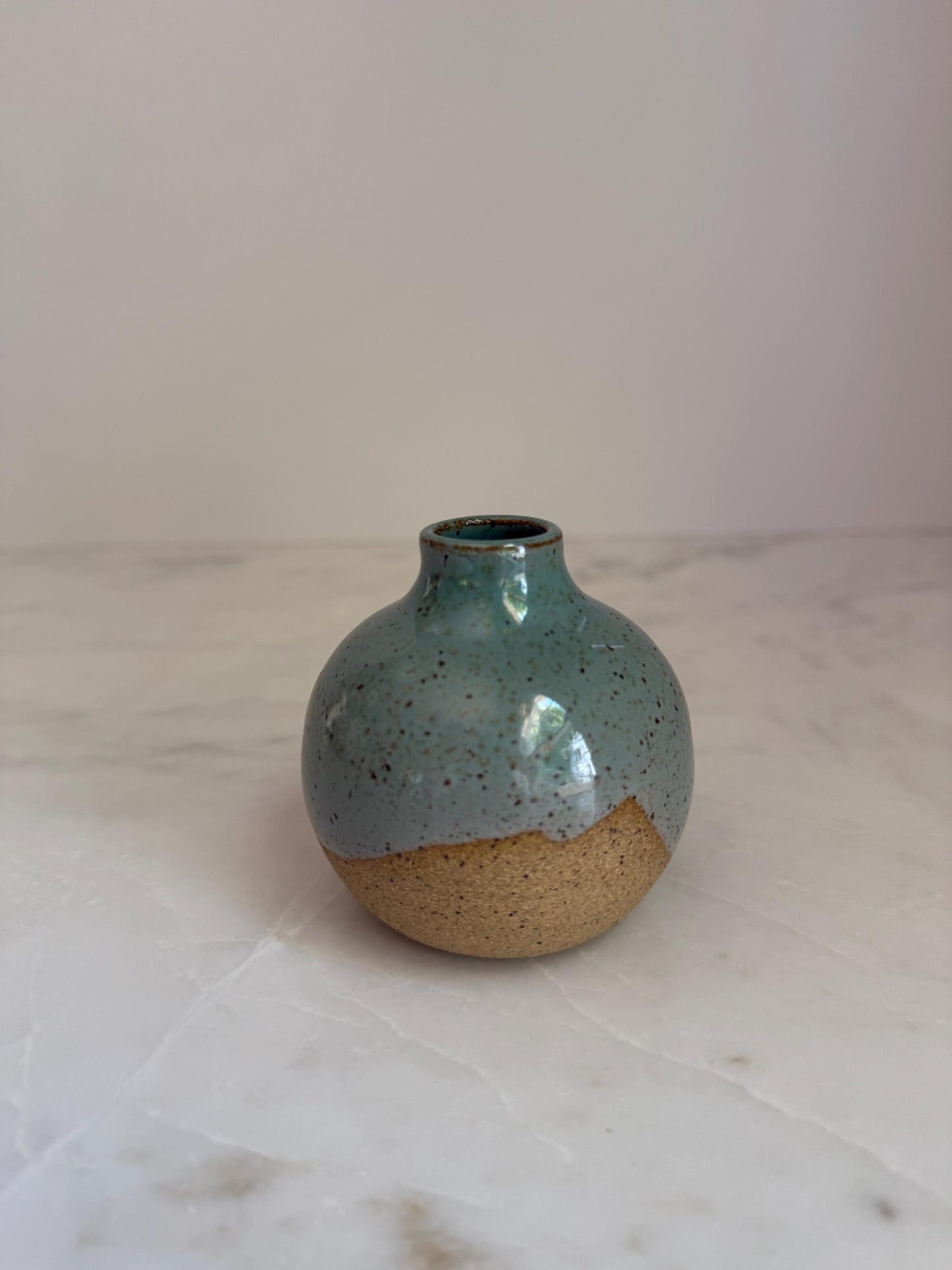 Seafoam Bottleneck Vase - 3 inch
