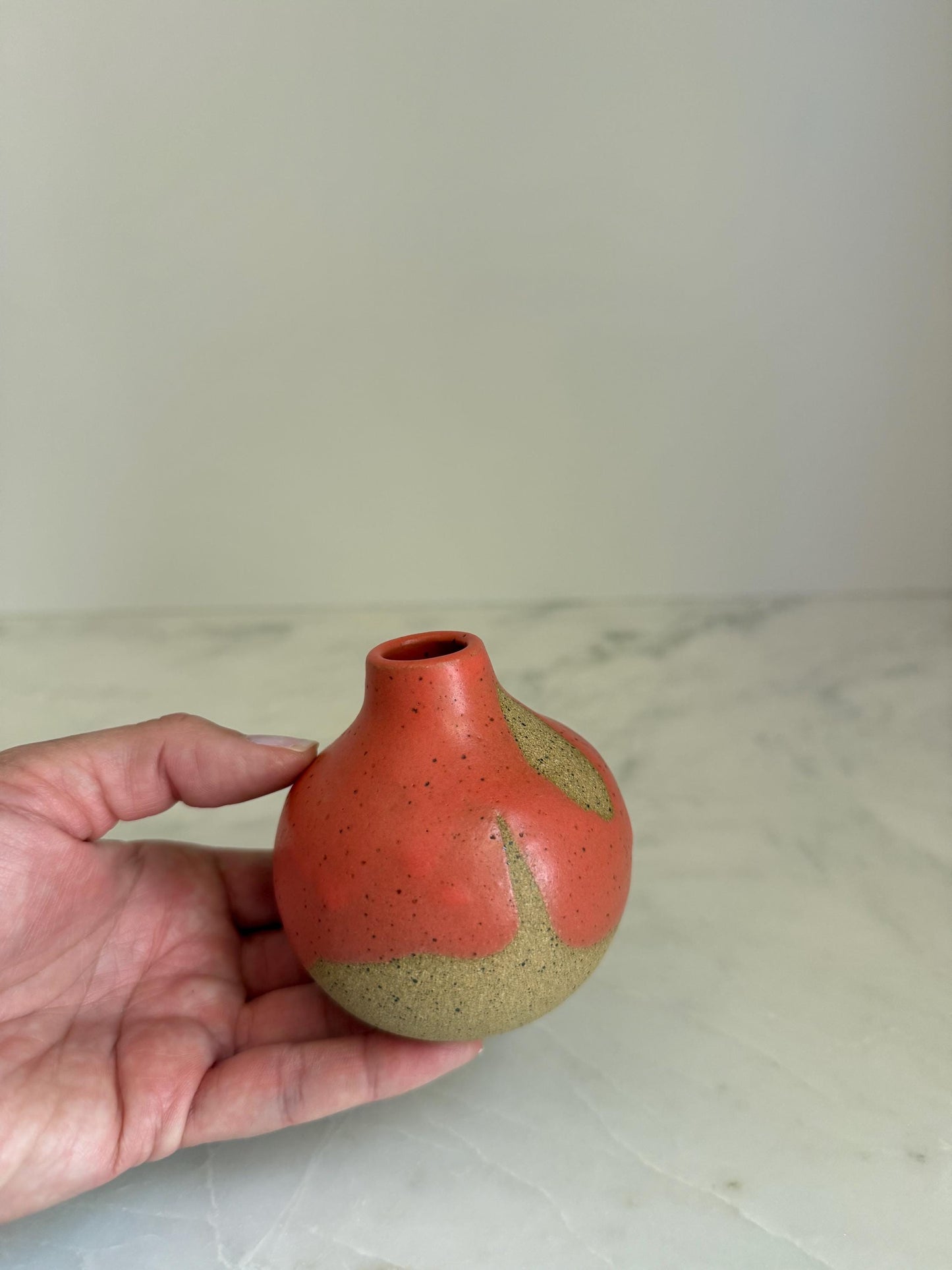 Seafoam Bottleneck Vase - 3 inch