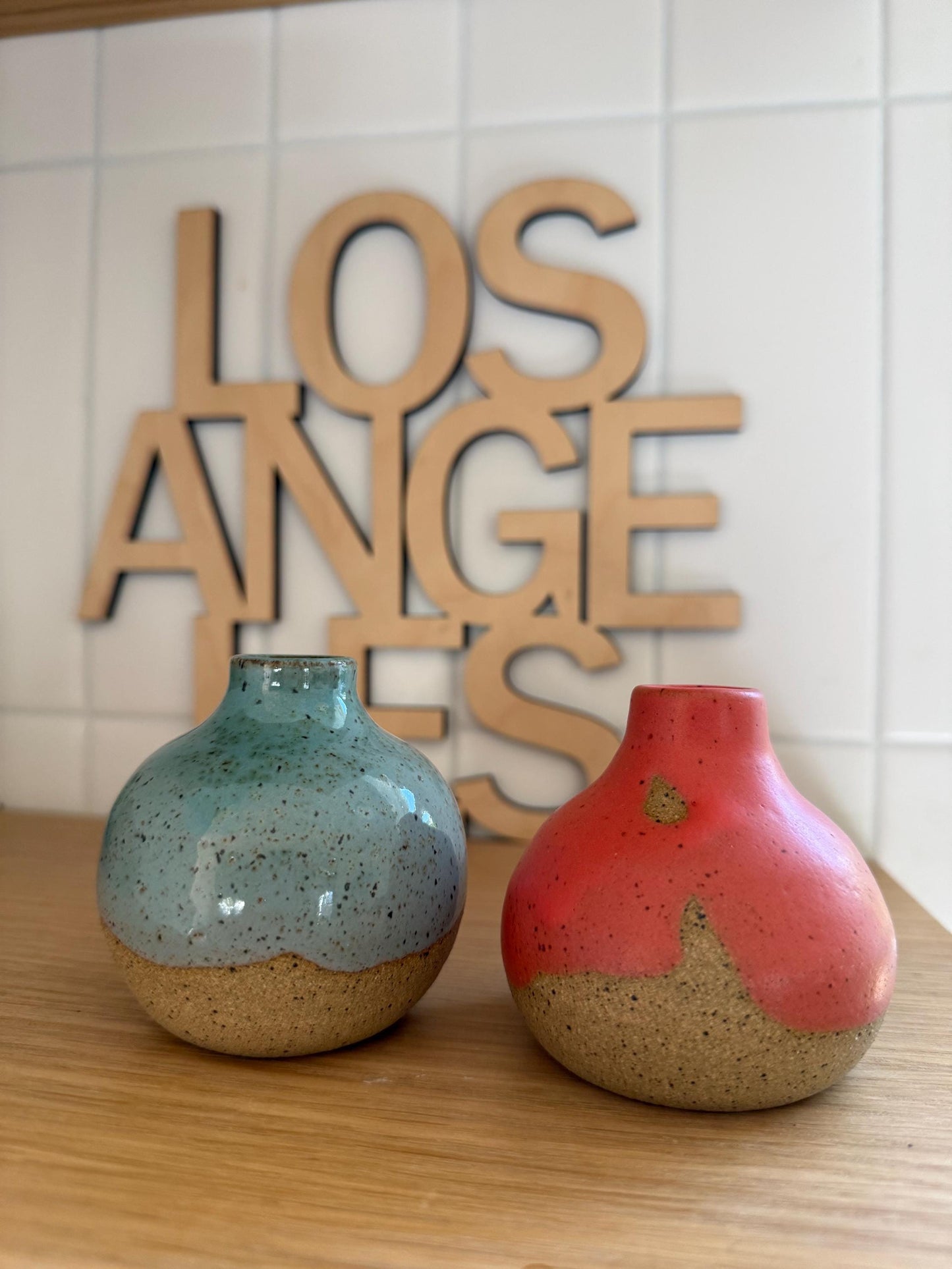 Seafoam Bottleneck Vase - 3 inch
