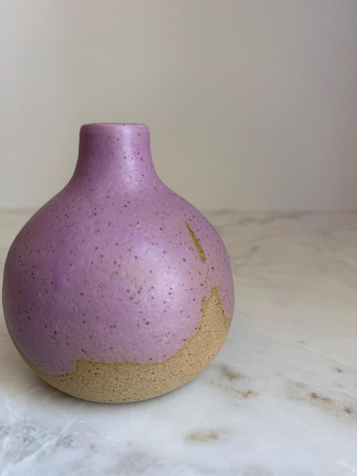 Lavender Bottleneck Vase - 5 inch