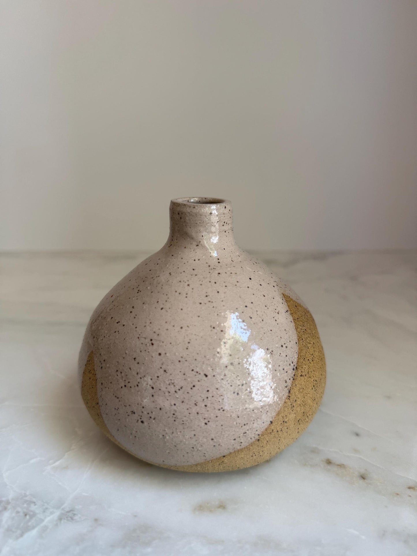 Blush Bottleneck Vase - 5 inch
