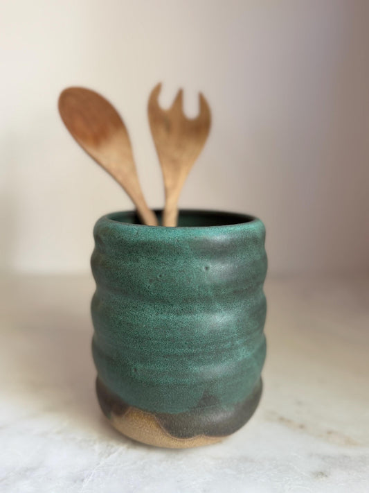Ripple Utensil Holder - Green