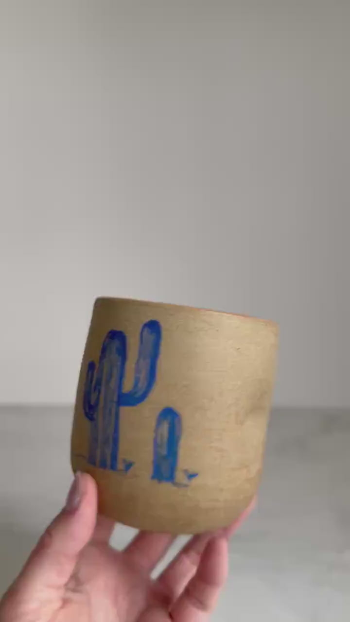 Desert Dimple Cup - Electric Blue