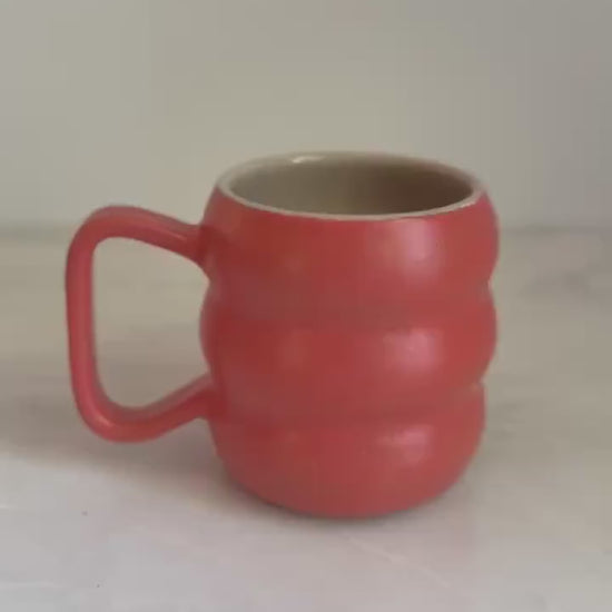 Handmade Two-Tone Mug - Coral/Blush