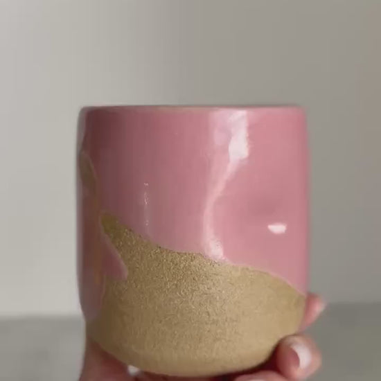 Pink Layered Dimple Cup